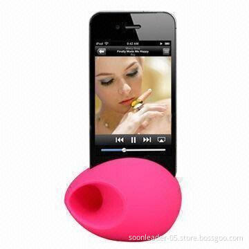 Nice Egg-shaped Silicone Stand Magic Audio Amplifier Speaker for iPhone 5 and iPhone 5S